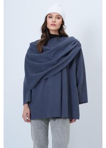 Trend Ala&ccedil;atı Stili Cape Damen Gr&ouml;&szlig;e M basaltgrau