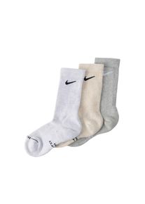 Nike Chaussettes de sport 'ED ELVD' Femme beige clair / gris clair / noir / blanc taille 34-38