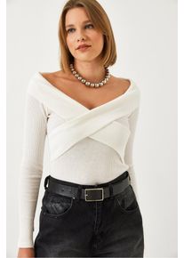 Bianco Lucci Pullover Damen Gr&ouml;&szlig;e M wei&szlig;