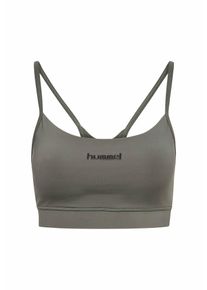 Hummel Sport-BH 'PRIMA' Damen Gr&ouml;&szlig;e M stone / schwarz