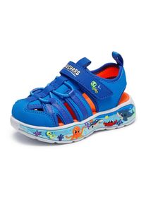 Skechers, Unisex, Sandale &raquo;PLAY SCENE SPLASH&laquo; Badeschuh mit bunter Sohle, Gr&ouml;ssenschablone zum Download, hellblau, blau, 25, S&uuml;sse Sandalen f&uuml;r Baby 