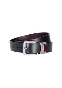 Levi's Kids, Unisex, Levi's Kids Synthetikg&uuml;rtel &raquo;LAN REVERSIBLE LEATHER BELT&laquo; mit Einfachdornschliesse, aus Lederimitat, schwarz, L (76/81), Levi's 