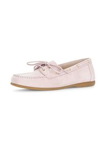 Gabor, Unisex, Bootsschuh , Flats, Schlupfschuh, Slipper, mit Mokassinnaht, ros&eacute;, 38, Trendiger Bootsschuh mit Schn&uuml;rung