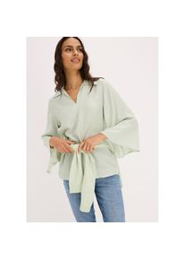 bonprix, Unisex, bonprix Tunika fliessende Tunikabluse, Loose Fit, mit 7/8-&Auml;rmeln, kieselgr&uuml;n, 38, Fliessende Tunikabluse f&uuml;r einen eleganten Auftritt