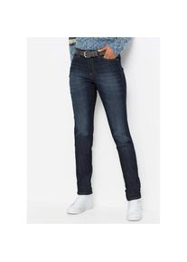 bonprix, Unisex, bonprix Mom-Jeans Regular Fit, mit Eingrifftaschen, Ges&auml;sstaschen und Coinpocket, dunkelblau used, 50, N-Gr, Mom-Jeans f&uuml;r einen 