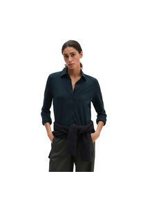 Marc O'Polo Marc O'polo, Unisex, Marc O'Polo Hemdbluse aus Stretch-Baumwolle mit Paper-Finish, martime blau, XS, Bluse von Marc O'Polo