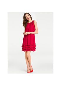 Heine, Unisex, Heine Cocktailkleid &raquo;Cocktailkleid&laquo;, rot, 46, Normalgr&ouml;ssen, Leicht fliessende Cr&ecirc;pe-Qualit&auml;t