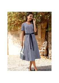 Classic Basics, Unisex, Trachtenkleid &raquo;Trachtenkleid&laquo;, marine, wei&szlig;, kariert, 46, Normalgr&ouml;ssen, inkl. Bindeg&uuml;rtel