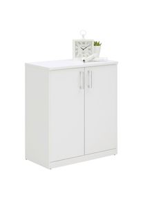 Xora Kommode , Weiss , Holzwerkstoff , 2 F&auml;cher , 72.0x84.0x36.0 cm , Typenauswahl , Kleinm&ouml;bel, Kommoden, Kommoden