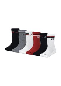 Jordan Socken Jungen Gr&ouml;&szlig;e 7/9Y graumeliert / karminrot / schwarz / wei&szlig;