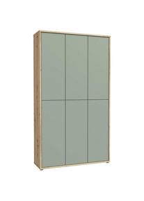 Xora Schuhschrank , Salbeigr&uuml;n, Eiche Artisan , Kunststoff , 16 F&auml;cher , 109.2x191.9x34.9 cm , Typenauswahl, stehend , Garderobe, Schuhaufbewahrung, Schuhschr&auml;nke