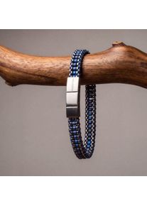 Holzkern Offroad Armband Herren Grau und Bronzit