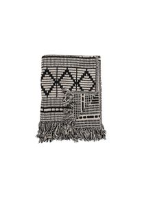 Bloomingville, Babydecke &raquo;Gutte 130 x 160 cm&laquo;, schwarz, wei&szlig;, Baumwolle