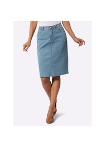 Casual Looks, Unisex, Jeansrock, blau, bleached, 38, formstabile Baumwoll-Stretch-Qualit&auml;t