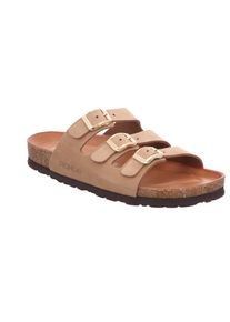Rohde, Unisex, Pantolette &raquo;Alba&laquo; Sommerschuh, Hausschuh mit drei verstellbaren Schnallen, natur, 38, Bequeme Pantolette f&uuml;r Haus und Freizeit