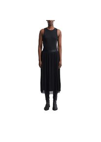 comma, Unisex, Faltenrock Sommerrock mit elastichem Bund, schwarz, 46, Rock von COMMA