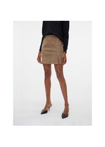 V&eacute;ro Moda Vero Moda, Unisex, Minirock &raquo;VMLULA NELLY HR SHORT CRDRY SKIRT NOOS&laquo;, silber mink, XL (42), Cord-Minirock von Vero Moda