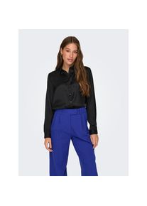 Jacqueline de Yong Jdy, Unisex, JDY Satinbluse &raquo;JDYFIFI L/S SHIRT WVN NOOS&laquo;, schwarz, 36, Gl&auml;nzende Bluse von JDY