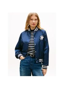 Tommy Hilfiger, Unisex, Bomberjacke &raquo;VARSITY NYLON BOMBER&laquo; mit -Branding, schwarz night navy, XS (34), Bomberjacke von Tommy Hilfiger womenswear