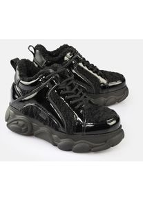 Buffalo, Unisex, Plateausneaker &raquo;CLD CORIN WARM&laquo; High Top Sneaker, Schn&uuml;rboots, Winterboots mit Memory Foam, schwarz, 37, Trendy Sneaker mit 