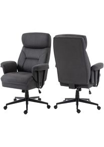 Duo Collection, Chefsessel &raquo;Tiago XXL&laquo; () Belastbarkeit bis zu 150 kg, Taschenfederkern im Sitz, anthrazit, schwarz, anthrazit, 100% Polyester, B/H/T:
