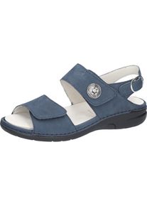 Waldl&auml;ufer Waldl&auml;ufer, Unisex, Sandalette &raquo;Gunna&laquo; Sommerschuh, Komfortschuh, Sandalette in Bequemweite G (= weit), jeansblau, 8 (42), Sandalette von Waldl&auml;ufer