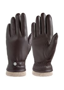 Pearlwood, Unisex, Pearlwood Lederhandschuhe &raquo;SUNNY&laquo; anschmiegsamer Elastikbund sch&uuml;tz vor Wind, Regen, K&auml;lte und Schmutz, dunkelbraun, 7, 
