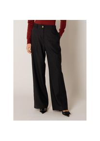 Base Level, Unisex, Bundfaltenhose &raquo;Yuna&laquo; mit Bundfalte und weitem Bein, schwarz, 36, L&auml;nge 32, Bundfaltenhose von Base Level
