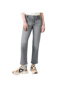 Qs, Unisex, QS Bootcut-Jeans mit Stretch und aufgesetzten Taschen, grau used, 42, N-Gr, Jeans-Hose von QS by. S.Oliver