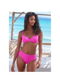 Buffalo, Unisex, Bikini-Hose &raquo;Madison&laquo; seitlich regulierbar, pink, 40, N-Gr, Trendige Unifarben in Rippenoptik