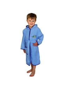 W&ouml;rner W&ouml;rner, Kinderbademantel &raquo;Traktor hellblau&laquo; 1 Stk. mit Stickerei, mit Tasche, maschinenwaschbar, trocknergeeignet, hellblau, Baumwolle