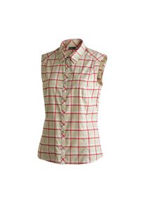 Maier Sports, Unisex, Funktionsbluse &raquo;Sana sleeveless&laquo; &auml;rmellose Unisex Bluse, sommerliches Blusen-Shirt, Karobluse, Reg. Fit, cappuccino, 42, 