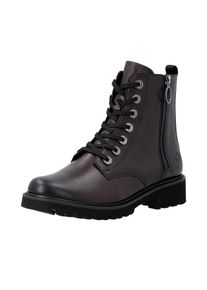 Remonte, Unisex, Schn&uuml;rstiefelette Blockabsatz, Stiefelette, Schn&uuml;rboots, im modischen Used Look, dunkelbraun, 39, Modischer Schn&uuml;rboots mit zwei 