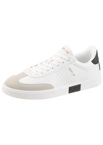 Replay, Unisex, Sneaker Halbschuh, Schn&uuml;rschuh, Freizeitsneaker mit gepolstertem Schaftrand, wei&szlig;, schwarz, 41, Sportiver Schn&uuml;rer von Replay f&uuml;r 