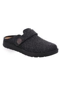 Rohde, Unisex, Pantoffel &raquo;ASIAGO&laquo; Hausschuh, Pantoffel, Wohlf&uuml;hlschuh mit Klettverschluss, anthrazit, 42, Hausschuh mit Klettverschluss
