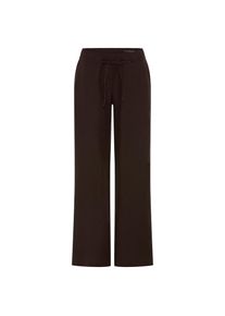 MAC, Unisex, MAC Leinenhose &raquo;CHIARA BELT&laquo; Sommerhose Wide Fit, mit geradem, weitem Bein, truffle braun, 44, L&auml;nge 32, Jump-in Hose von MAC