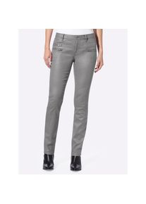 Heine, Unisex, Heine R&ouml;hrenhose, grau, 24, Kurzgr&ouml;ssen, Figurbetonte R&ouml;hre