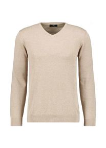 Ragman, Unisex, Ragman V-Ausschnitt-Pullover, sand melange, 869, 52, Strickpullover