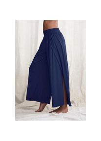 Lascana, Unisex, Lascana Haremshose mit &uuml;berlappenden Seitenn&auml;hten, marine, 32/34, N-Gr, Weite Haremshose mit &Uuml;berlappenden Seiten
