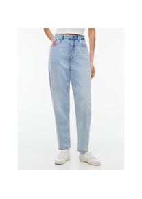 Tommy Jeans, Unisex, Mom-Jeans &raquo;MOM JEAN UH TPR RW&laquo; Ultra High Waist, Tapered Fit, denim light, 28, L&auml;nge 30, Jeans von Tommy Jeans Womenswear