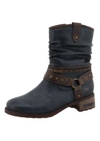 Mustang Shoes, Unisex, Winterboots &raquo;Fabienne&laquo; Stiefelette, Westernboots mit Warmfutter, navy, 38, Klassische Stiefelette, perfekt f&uuml;r die kalten Tage!