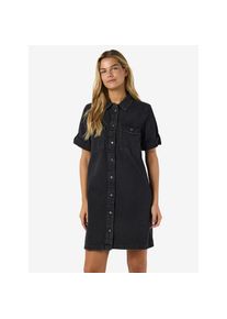 Noisy may, Unisex, Noisy may Jeanskleid &raquo;NMNEW SIGNE S/S DENIM DRESS WG001BL NOOS&laquo; Brusttaschen, schwarz, XS, N-Gr, Jeanskleid aus 100% Baumwolle: 