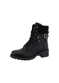 Tom Tailor, Unisex, Tom Tailor Winterstiefelette Stiefelette, Winterboots mit Blockabsatz, schwarz, 40, Klassische Stiefelette mit seitlichem 