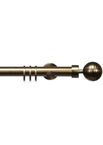 Liedeco, Gardinenstange &raquo;CELKUGEL01SG1L&laquo; &Oslash; 25 mm 1 l&auml;ufig-l&auml;ufig Fixmass 1-l&auml;ufig im Fixmass &Oslash; 25 mm, bronzefarben, Metall