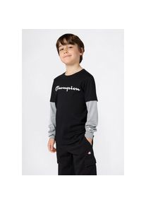 Champion, Unisex, Langarmshirt &raquo;SPORTWEAR LONG SLEEVE Standard Fit&laquo; f&uuml;r Kinder, mit Rundhalsausschnitt, aus Baumwolle, normale L&auml;nge, nny, noxm, ns, 