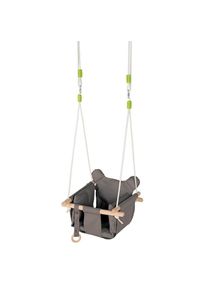 My Baby Lou Babyschaukel , Grau , Holz, Metall, Kunststoff, Textil , Buche , Hartholz , 40x25x40 cm , EN 71 , h&ouml;henverstellbar, schadstofffrei , Spielzeug, Holzspielzeug