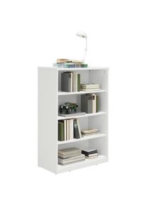 Xora Regal , Weiss , Holzwerkstoff , 3 F&auml;cher , 72x110x36 cm , Beim&ouml;bel erh&auml;ltlich, Typenauswahl , Wohnzimmer, Regal, B&uuml;cherregale