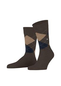 Burlington, Unisex, Socken &raquo;Dundee&laquo; Einheitsgr&ouml;sse 40-46, Argyle-Muster, -Clip, buckeye melange, 40-46, Unisexsocken aus angenehm weicher Wolle