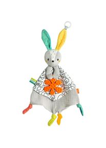 babyFEHN Fehn, Schmusetuch &raquo;DoBabyDoo, Hase&laquo; mit Befestigungsring f&uuml;r Schnuller, bunt, Einheitsgr&ouml;&szlig;e, Schmusetuch