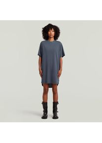 G-Star Raw G-Star, Unisex, G-STAR Jerseykleid &raquo;Woven Mix Washed Jersey Dress Wmn&laquo; mit Webdetails, Knopfverschluss, salute gd, S, N-Gr, Kleid von G-STAR